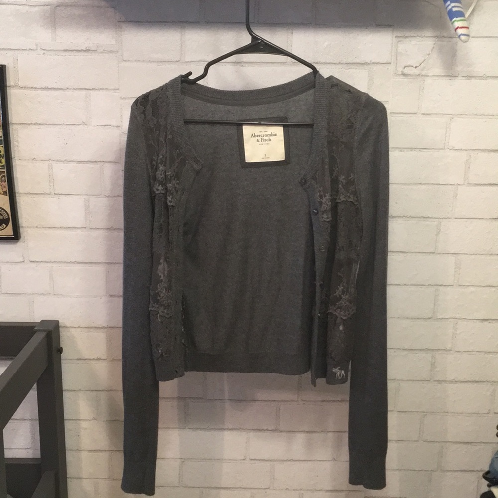 Grey cardigan